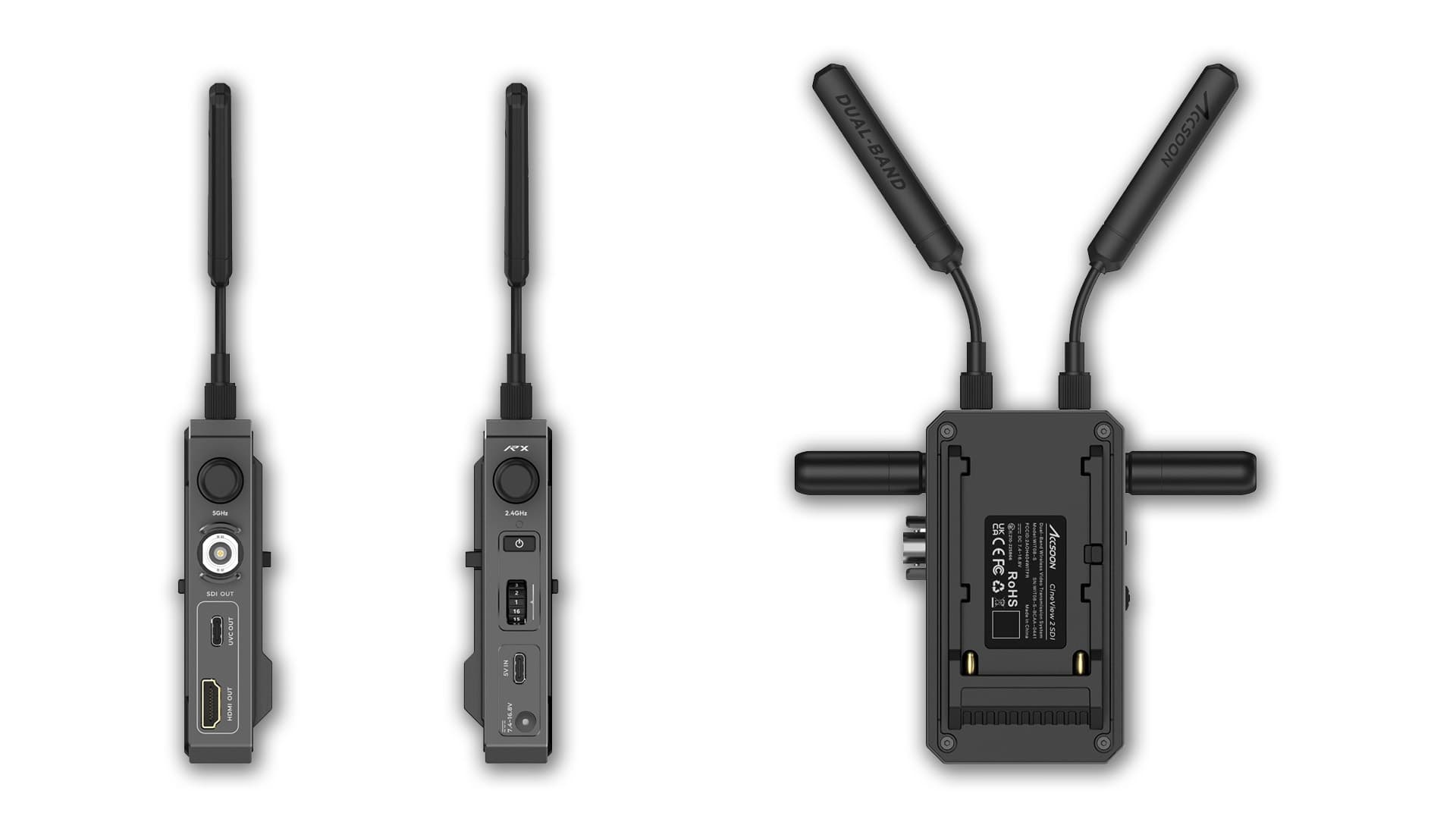 Accsoon CineView 2 SDI/HDMI Kablosuz Görüntü Aktarıcı (2'Lİ)