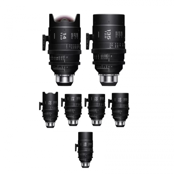Sigma Cine 7'li PL Mount Lens Seti